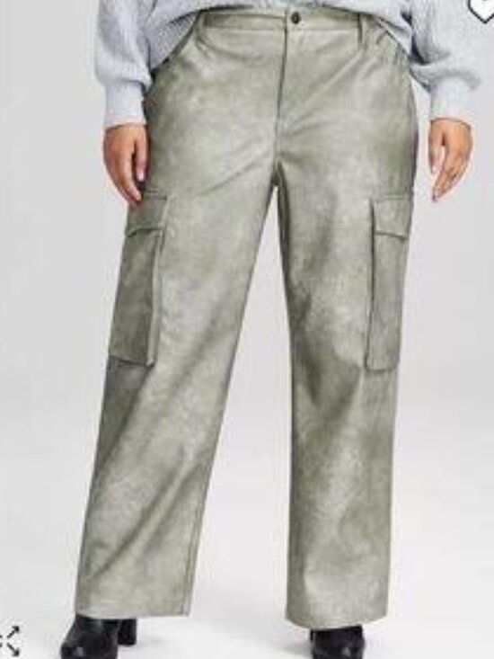 And Now this Pants - Washed Cargo pants plus size 20W